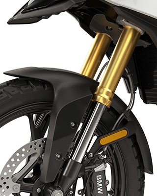 BMW F 450 GS kuldanodeeritud tagurpidi esihark, 43 mm