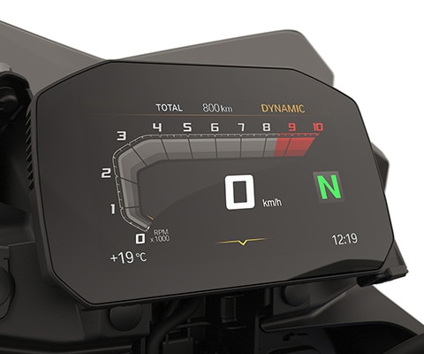 BMW F 800 GS-i TFT-ekraan koos Connectivityga