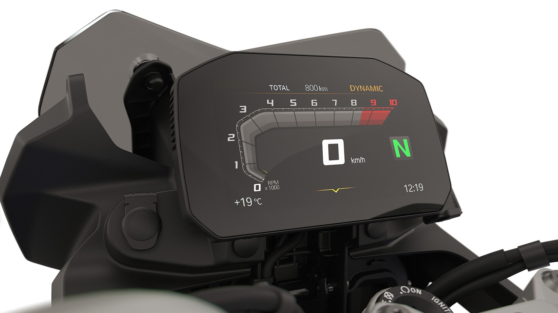 BMW F 800 GS-i TFT-ekraan koos Connectivityga