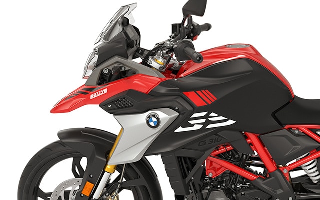 Näeme G 310 GS-i tüüpilist GS-i voolujoonelisust.