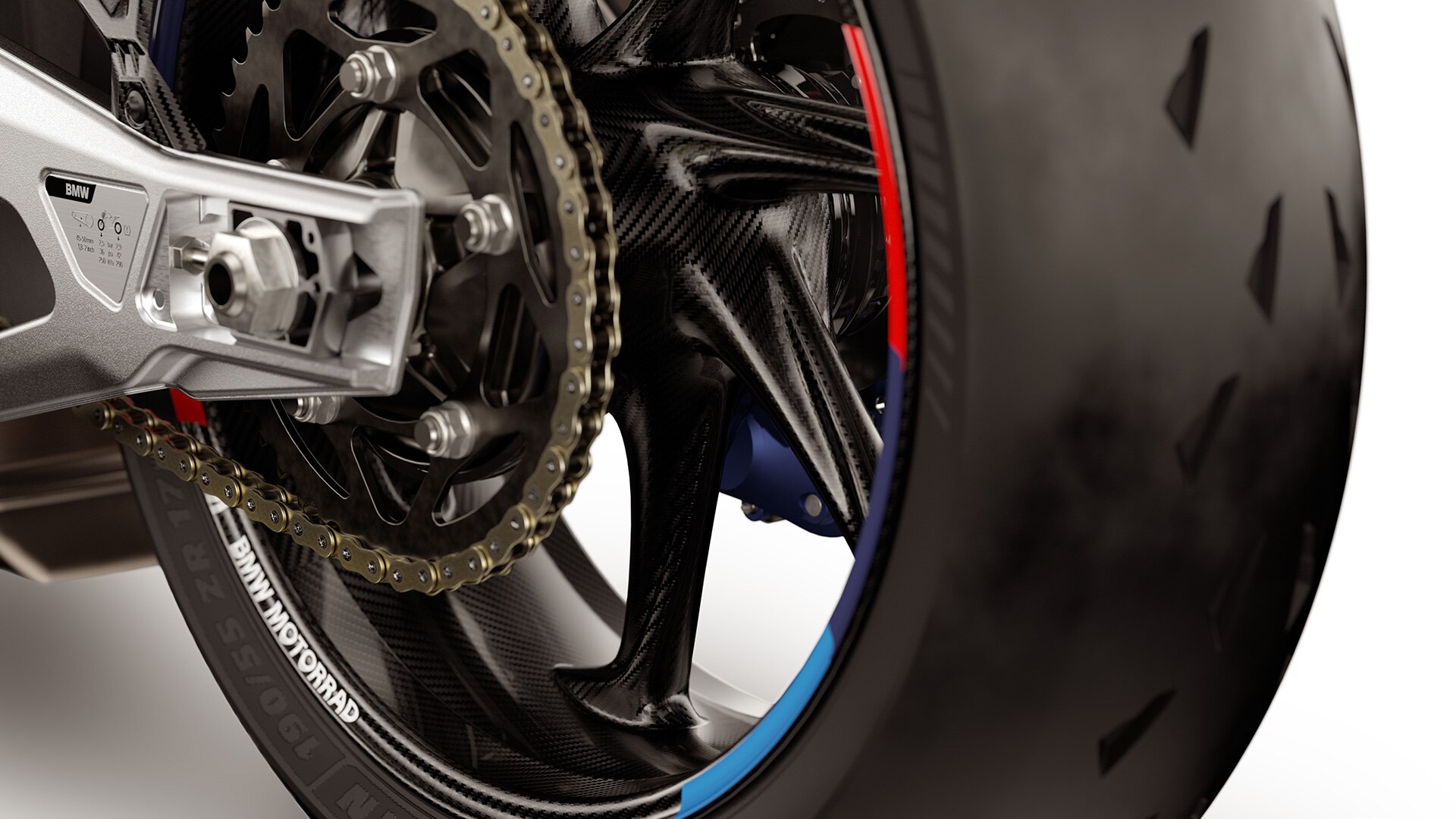 M 1000 RR-i kleebisedisainiga M Carboni veljed
