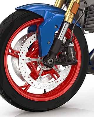 The wheel rims of the F 900 R from BMW Motorrad