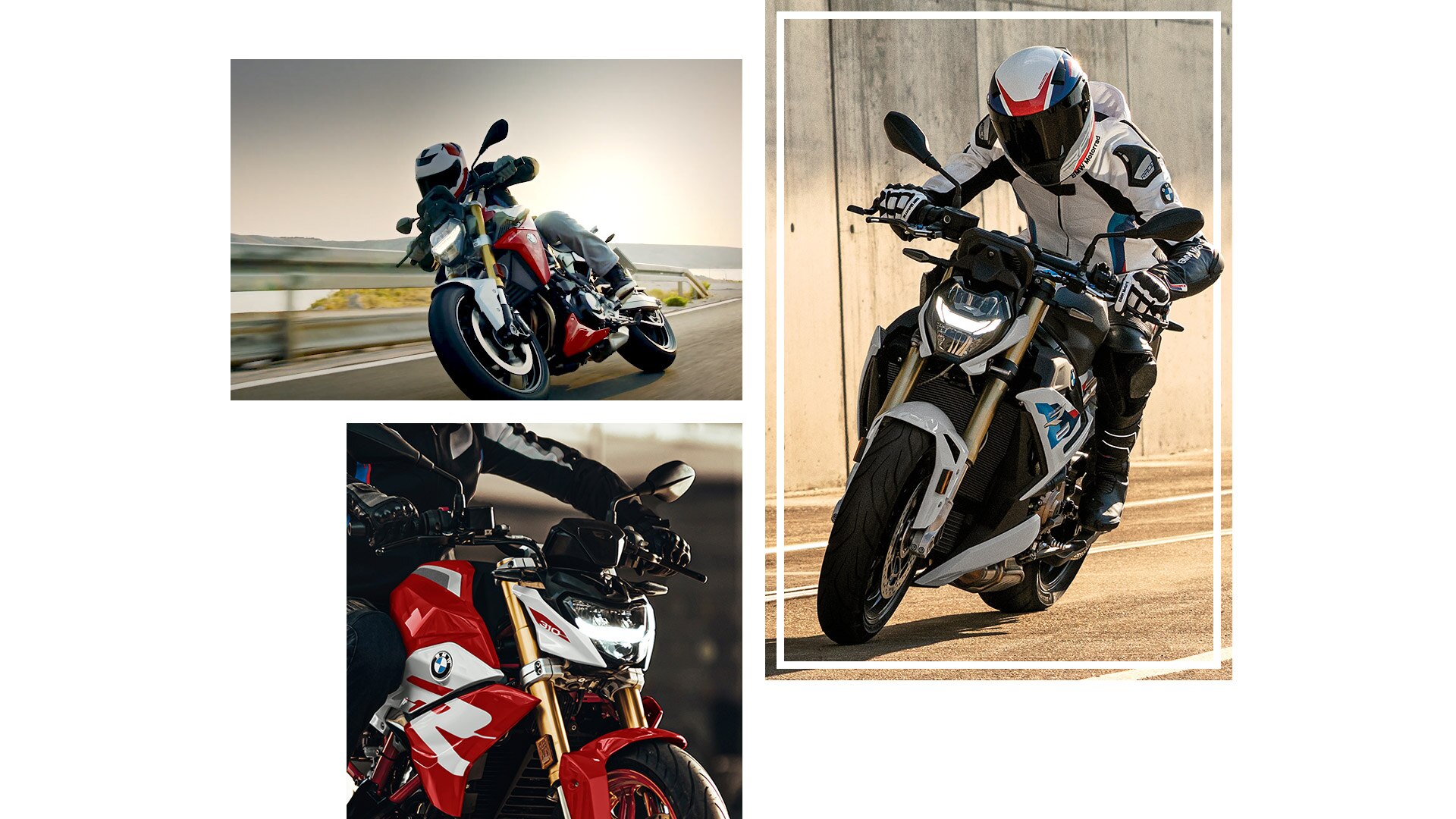 BMW Motorradi rotsteri mudelite kollaaž.